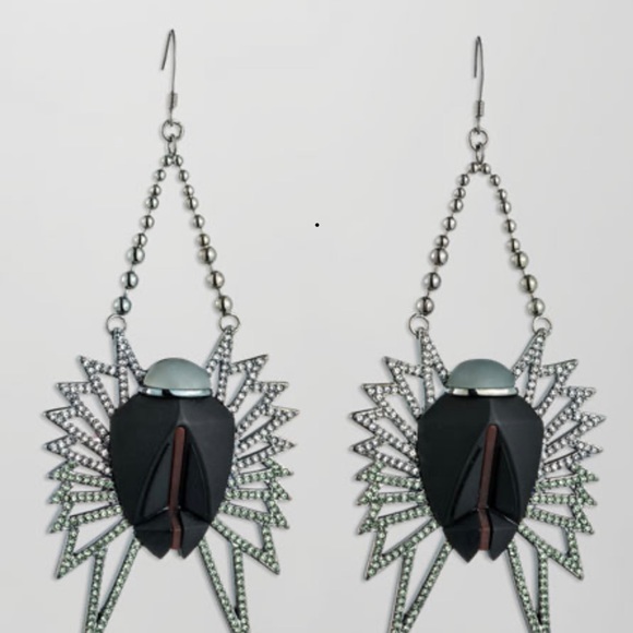 Eddie Borgo winged scarab earrings - Picture 1 of 3